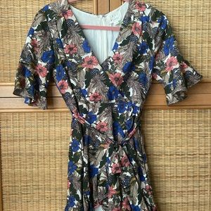 Ruffled Floral Dress